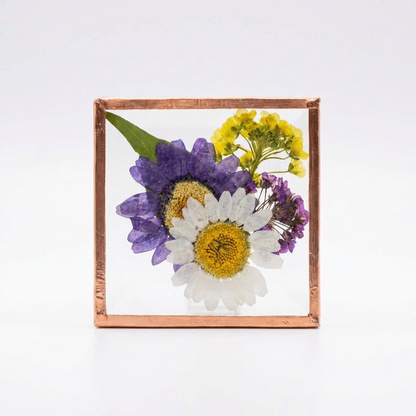Beveled Glass Magnets - Real Pressed Flowers - Custom Magnet