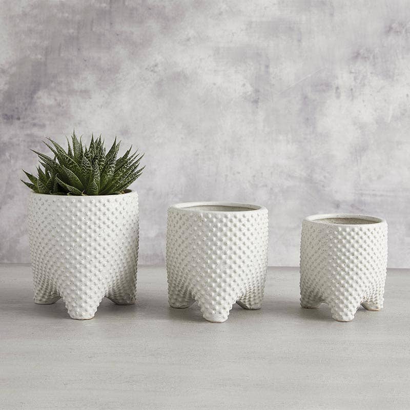 Textured Tripod Pot - Large