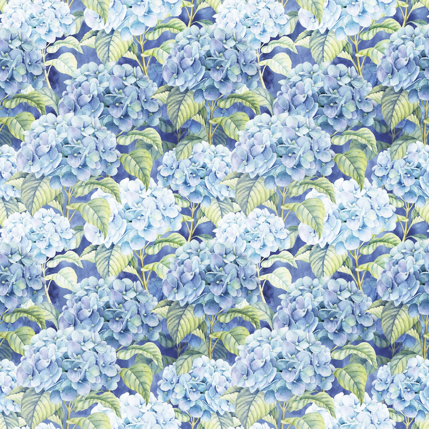 Blue Hydrangea Floral Paper Napkins
