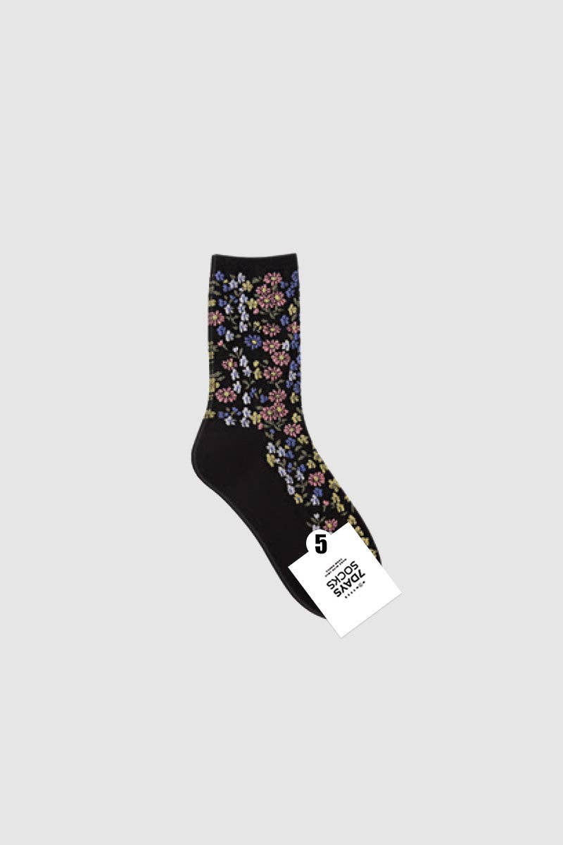 Women's Crew Blooming Garden Socks