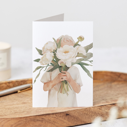 Peony Bouquet Card