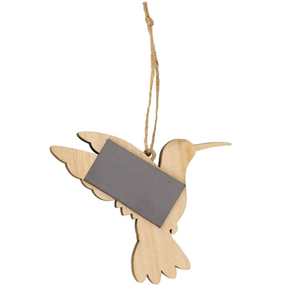 Wooden Hummingbird Ornament