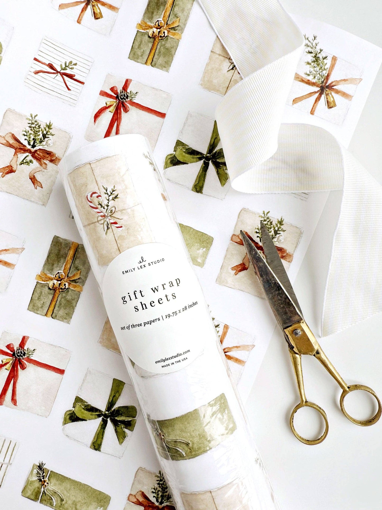 Christmas gift wrapping paper