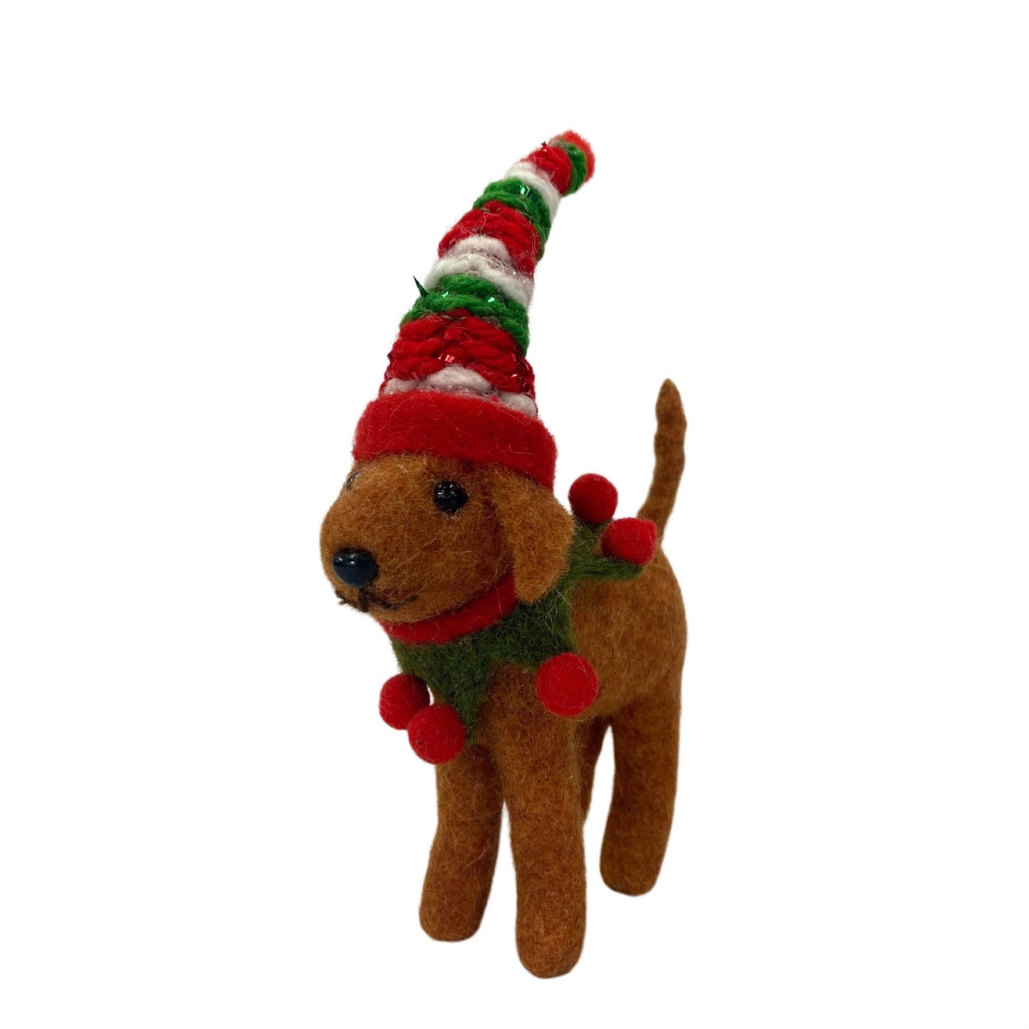 Mistletoe Pup Ornament 5.25" x 5.5"