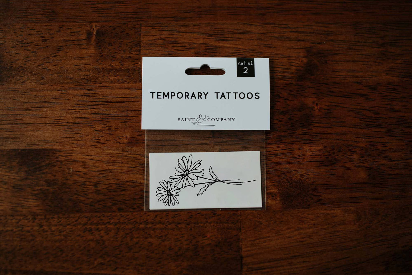 April Birth Flower - Daisy Temporary Tattoos