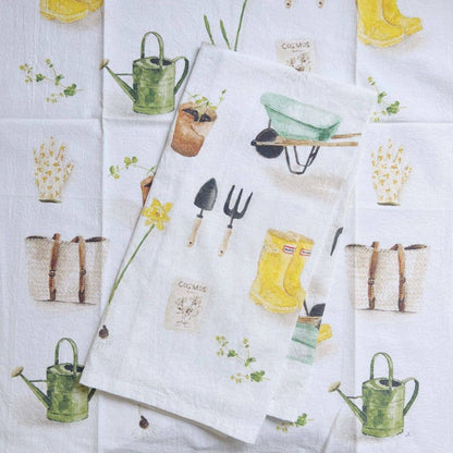 Gardening tea towel