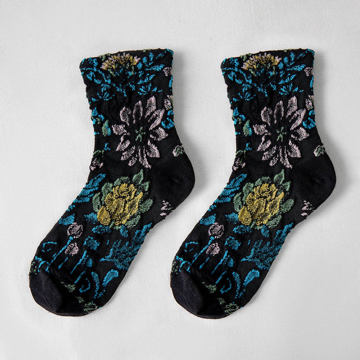 Rufia - 3D Flower Bohemian Women's Socks