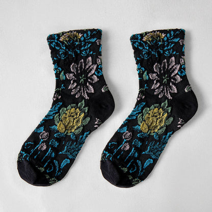 Rufia - 3D Flower Bohemian Women's Socks