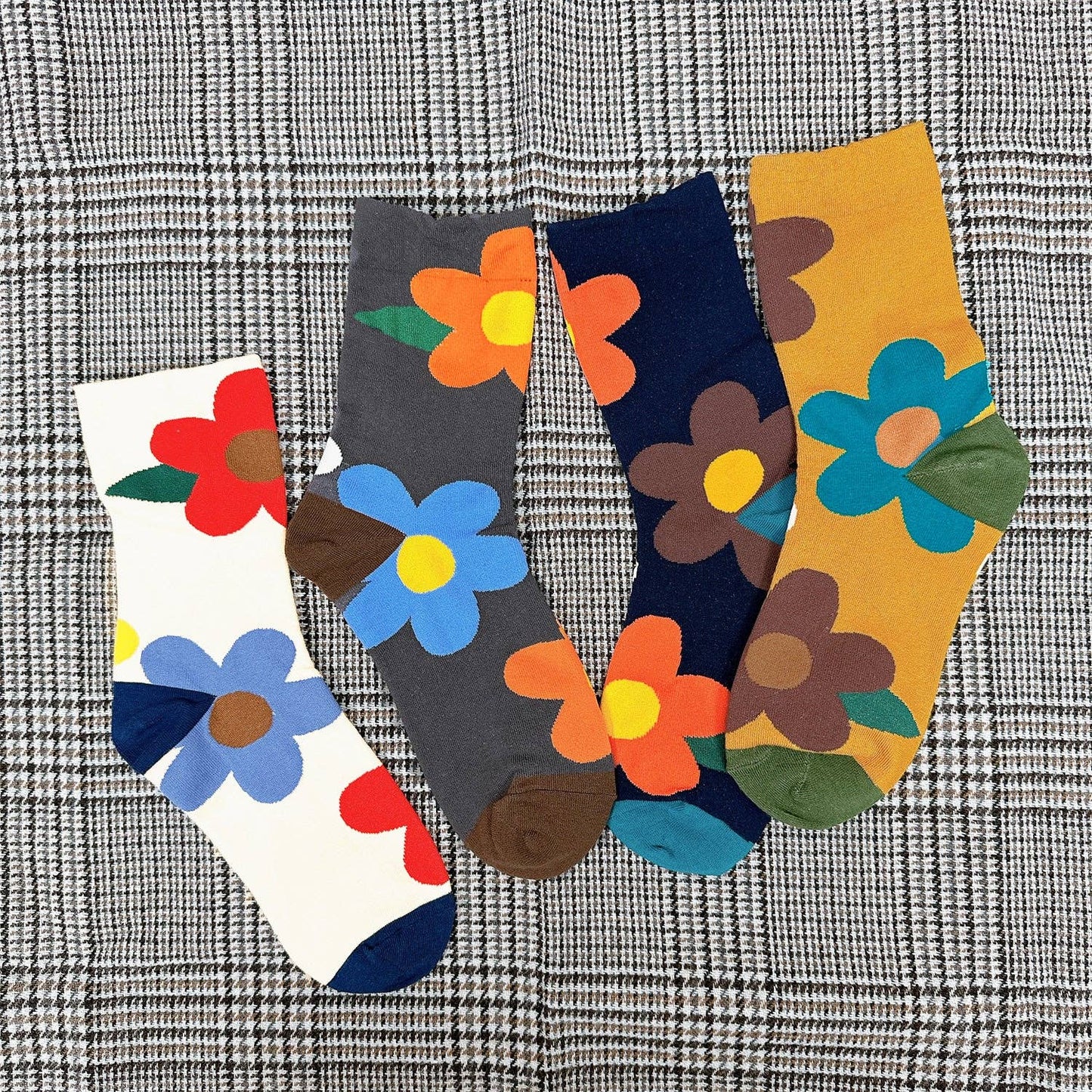 Women's Crew Great Flower Socks