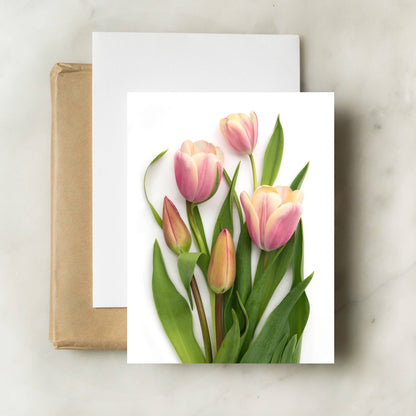 Card - Pink Tulips
