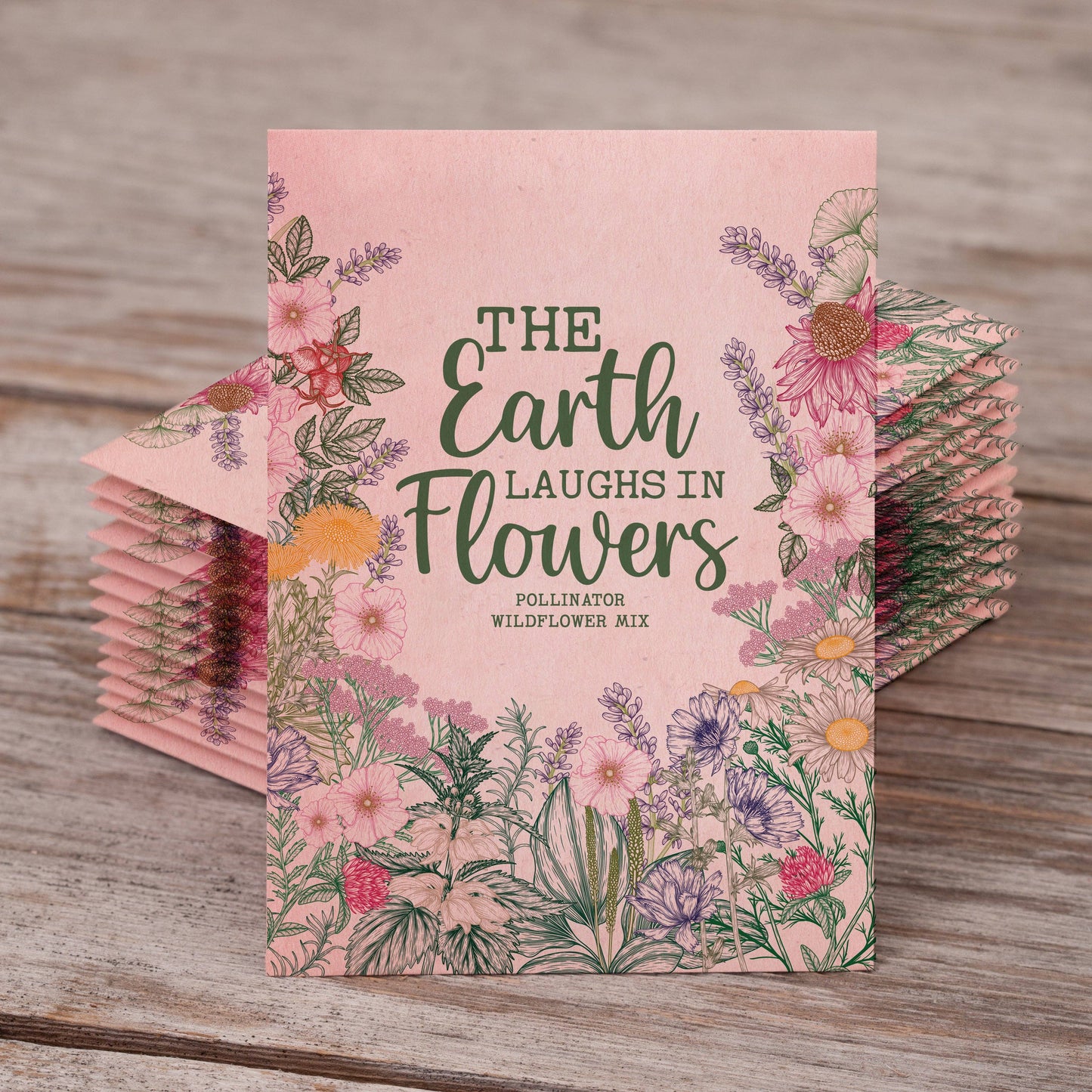 The Earth Laughs in Flowers Wildflower Mix Seed Packets