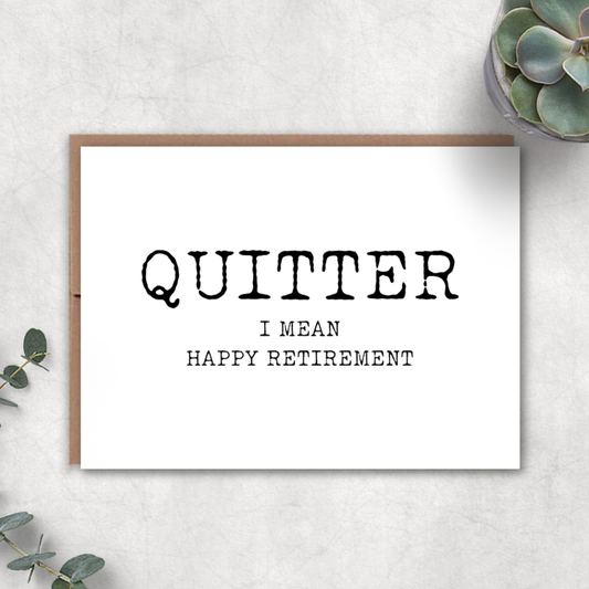 Retirement 4x6 Card