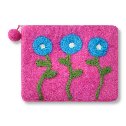 Three Needle Flower Coin Purse