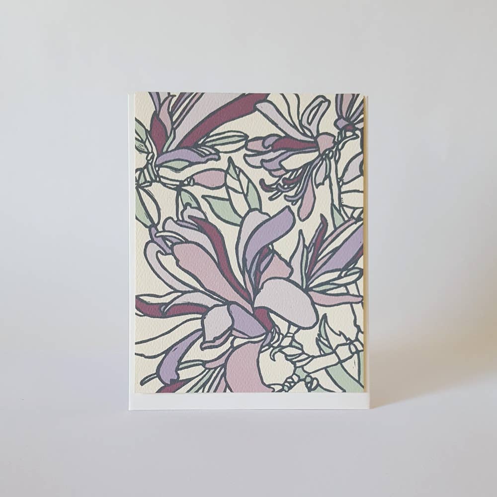 Assorted Flower Blank Note Card Set of 8 / Fine Art Greeting Cards