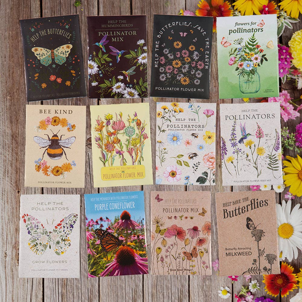 Help Hummingbirds Pollinator Wildflower Seed Packets