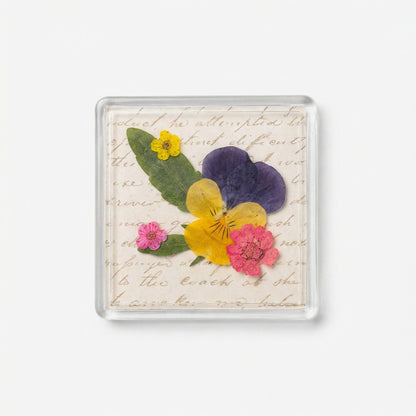 Acrylic Magnets - Real Pressed Flowers - Custom Magnet