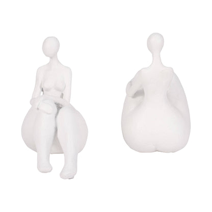 Abstract Sitting Ladies Bookends 6 in.