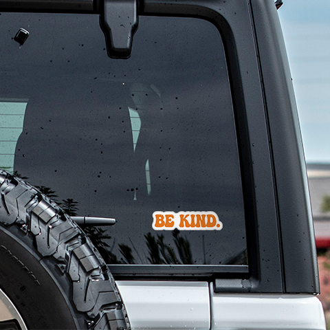 Be Kind Sticker Retro Style Vinyl Decal