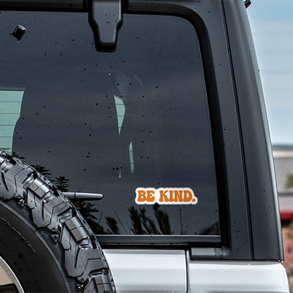 Be Kind Sticker Retro Style Vinyl Decal