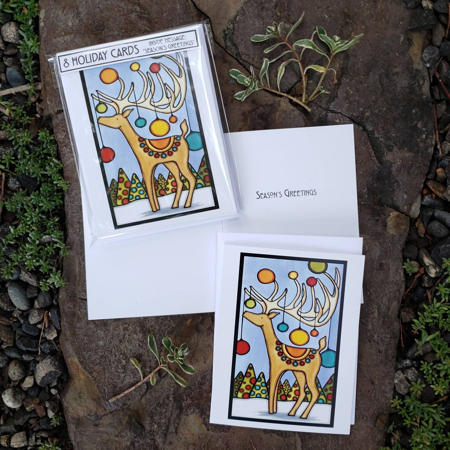 Packaged Christmas Cards Holiday Deer