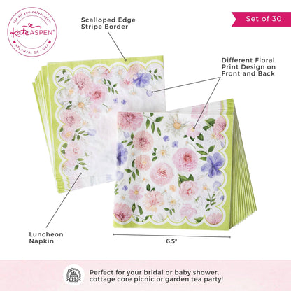 Tea Time Party 2 Ply Paper Napkins (Set of 30)