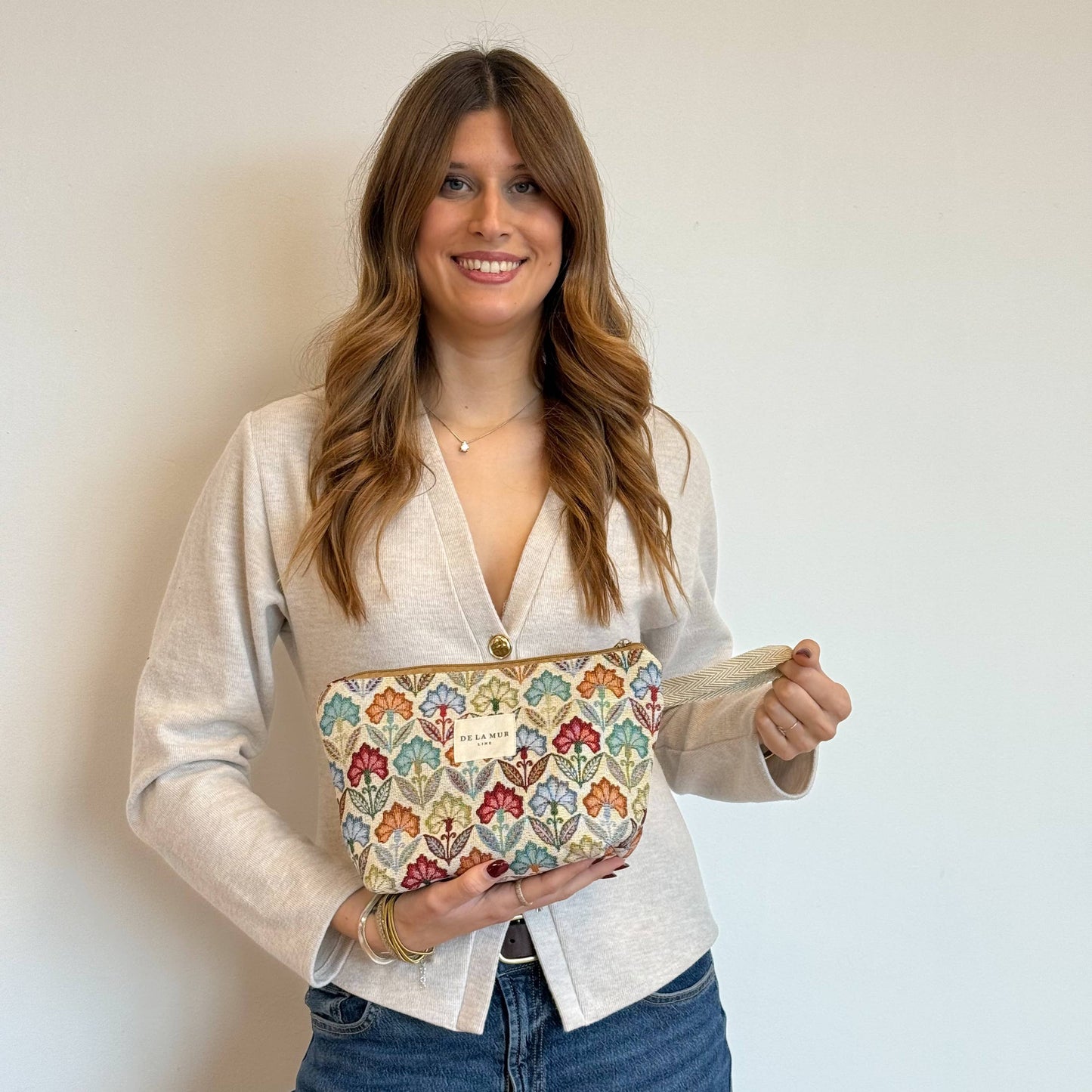 Large Makeup Bag Flora