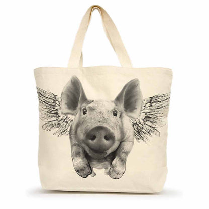 Flying Pig Large Tote