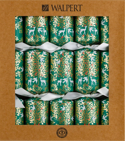 Green Foliage & Deer Christmas Cracker