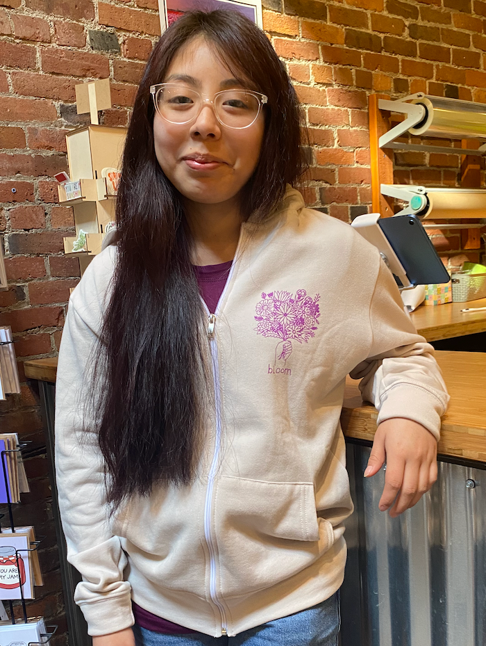 bLoom Fleece Zip Hoodie - Pink