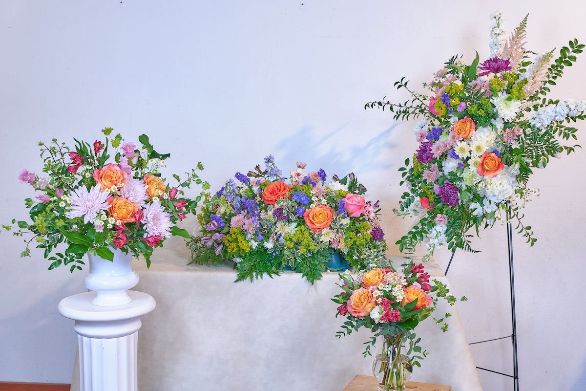Casket Spray & Standing Spray Set